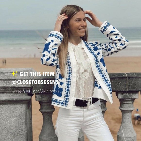 LAST ONE!!! BLOGGER FAVE!!! ZARA Linen Blend Jacket* - Picture 11 of 16